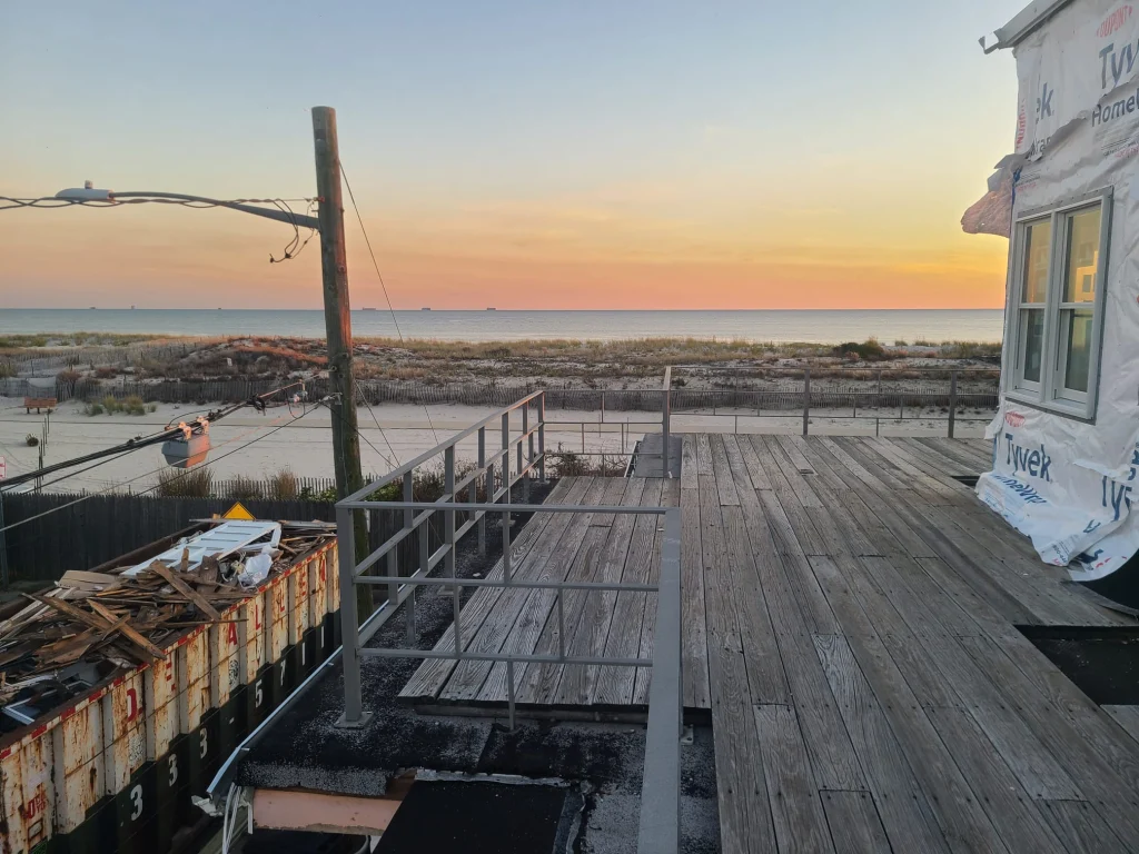 Commercial property under repair managed by Long Beach maintenance and repair company