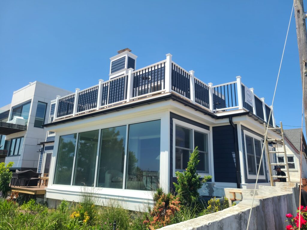 Modern home featuring new window installations by Long Beach general contractors