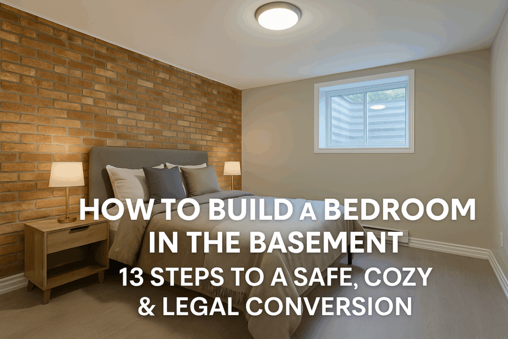 How to build a bedroom in the basement