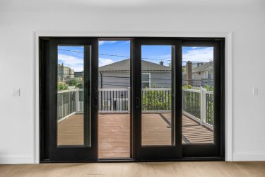 Glass patio sliding door installed by Long Beach NY screen and sliding door repair team